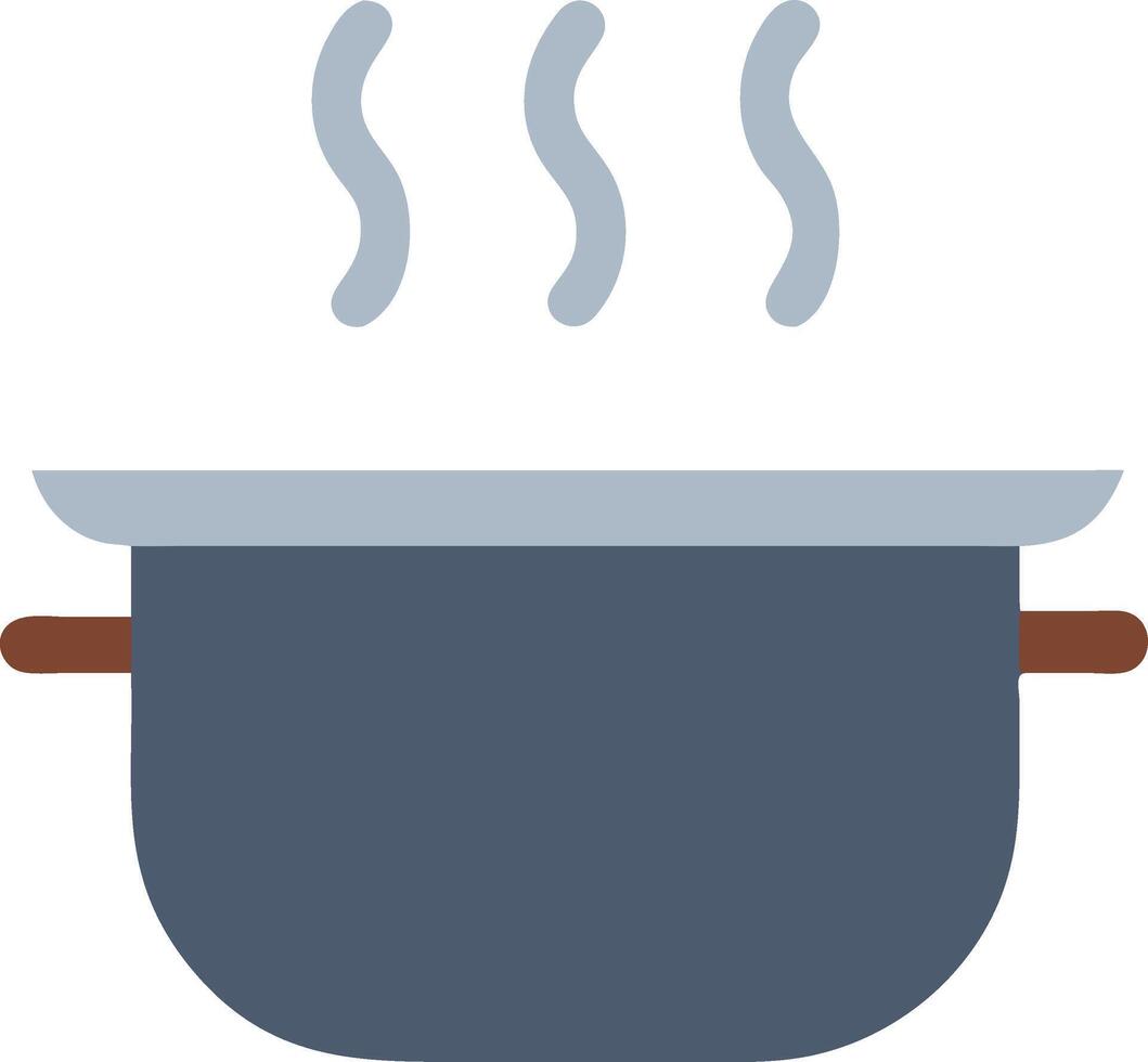 Classic Stainless Steel Cooking Pot with Steam vector