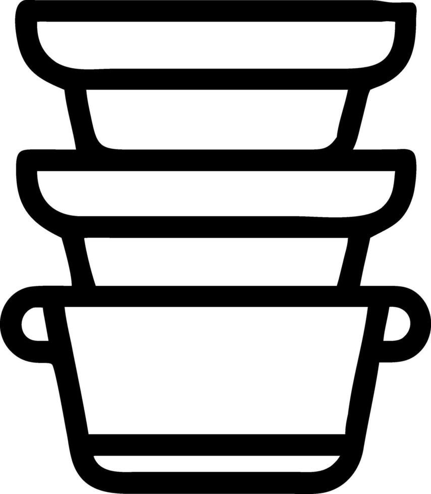 Artistic Stack of Cups with Bold Color Choices vector