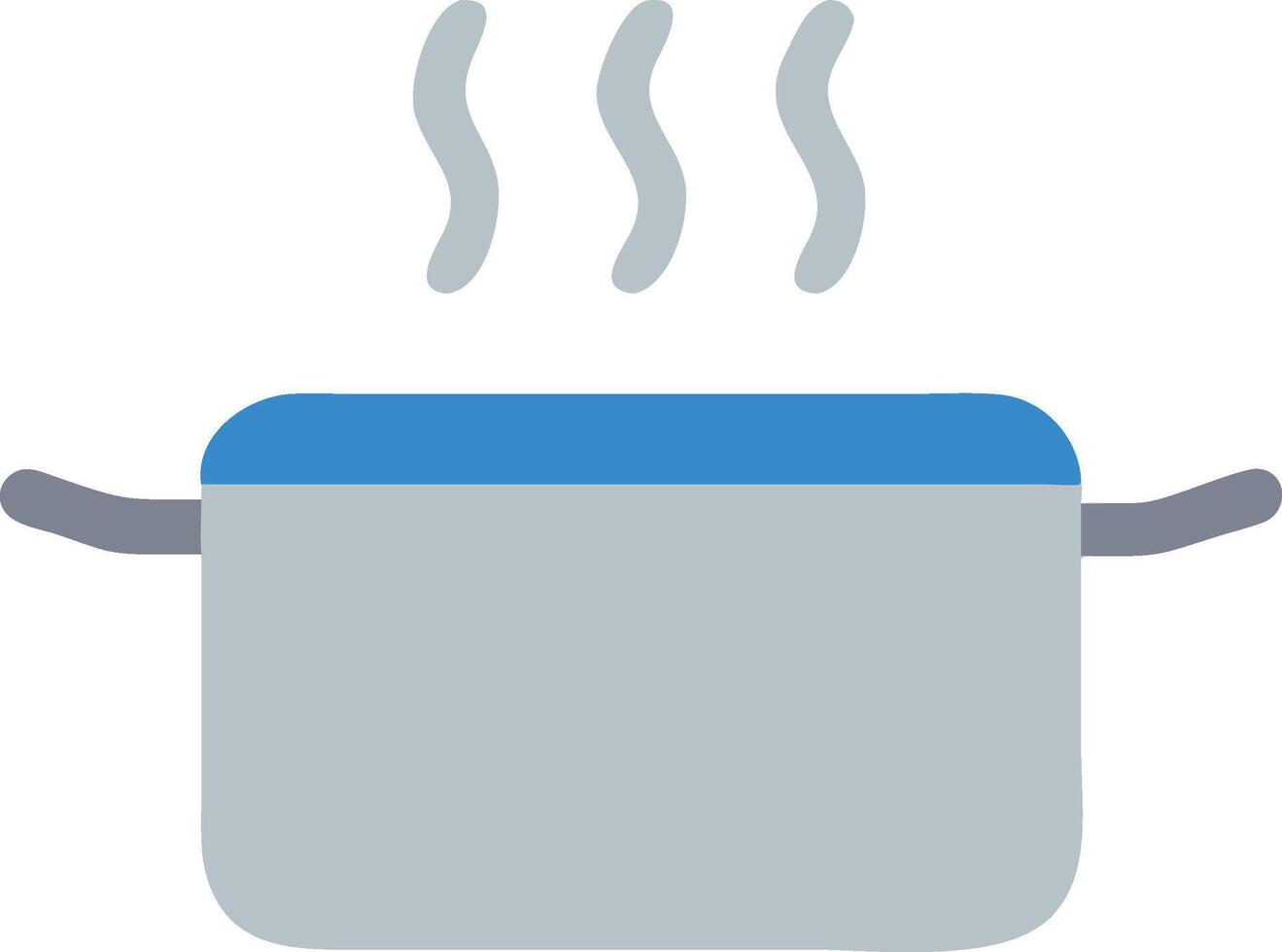 Elegant Steaming Cooking Pot with Lid vector