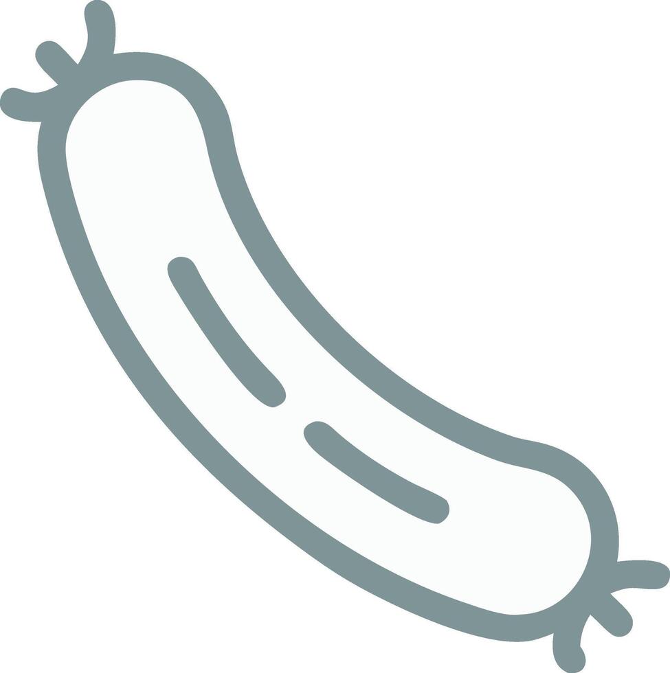 Barbecue Sausage with Charred Edges vector