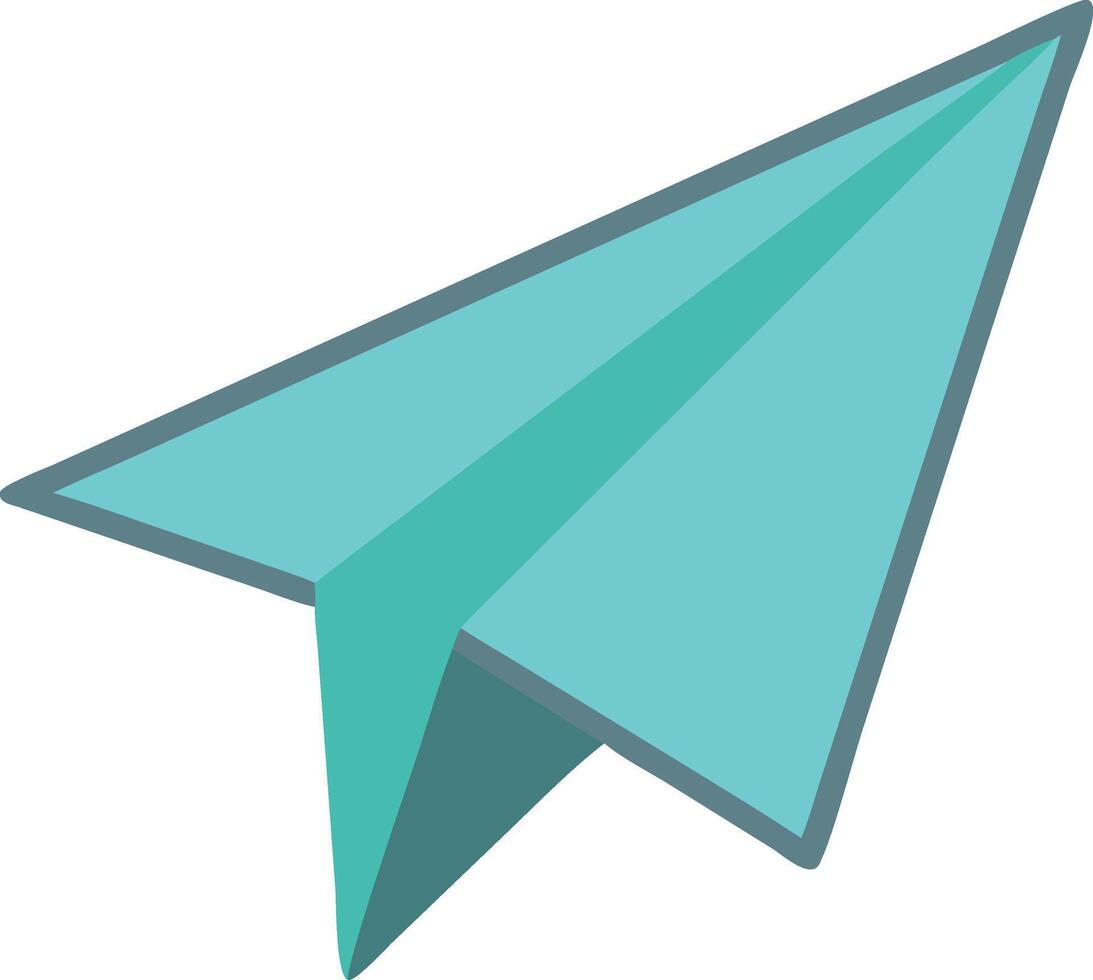 Streamlined Paper Plane Concept vector