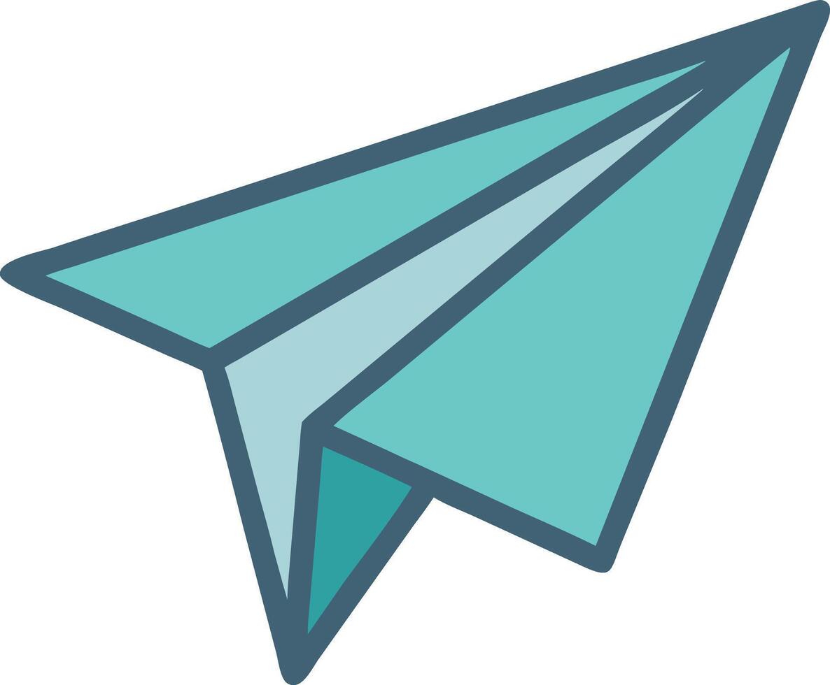 Minimalist Paper Plane Model vector