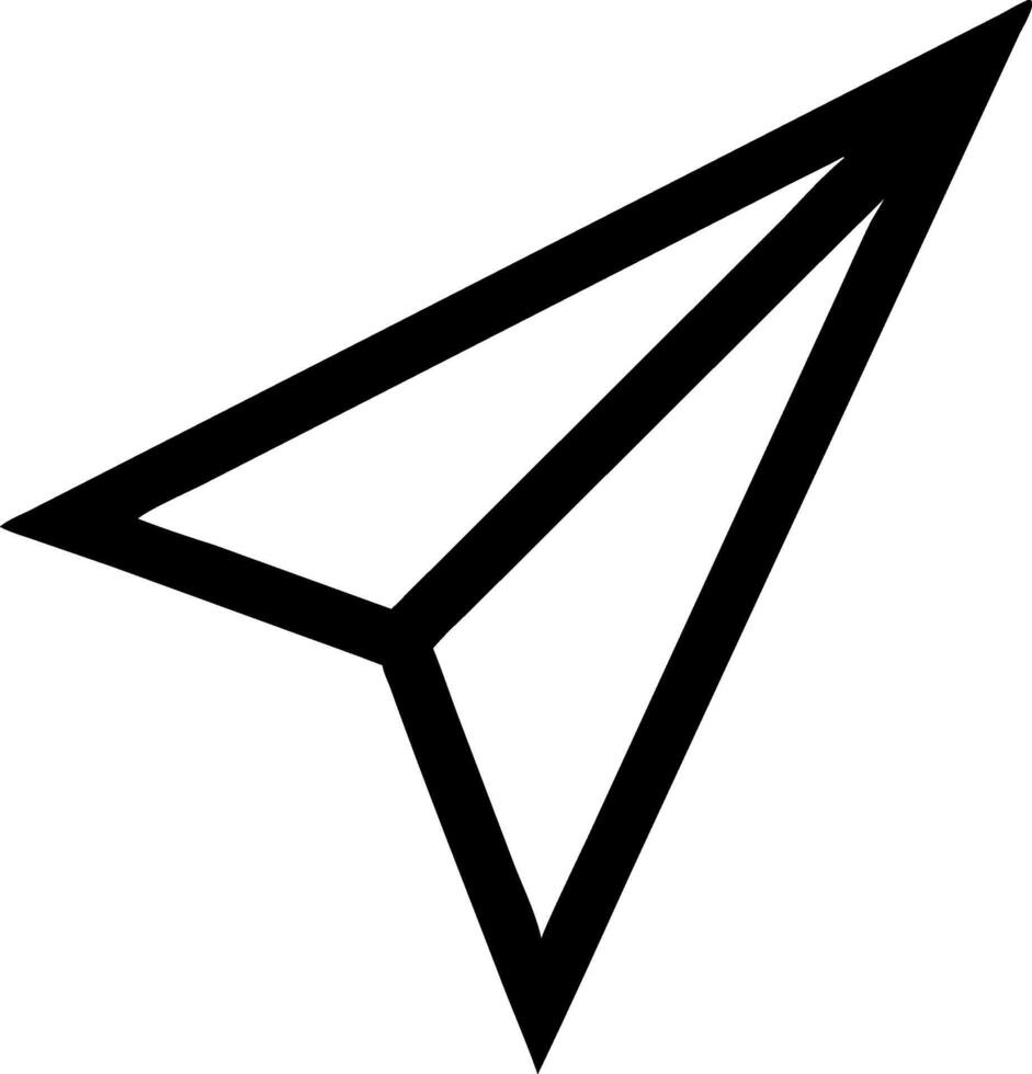 High-Flying Paper Plane Aesthetic vector