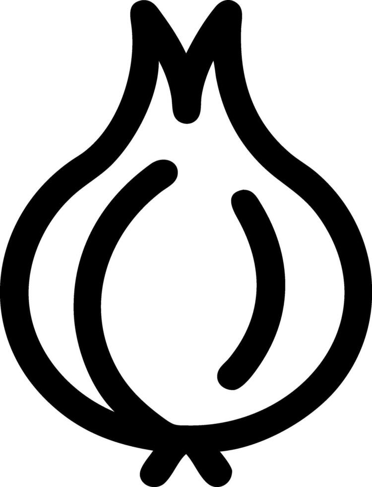 Detailed Onion with Layers Design vector