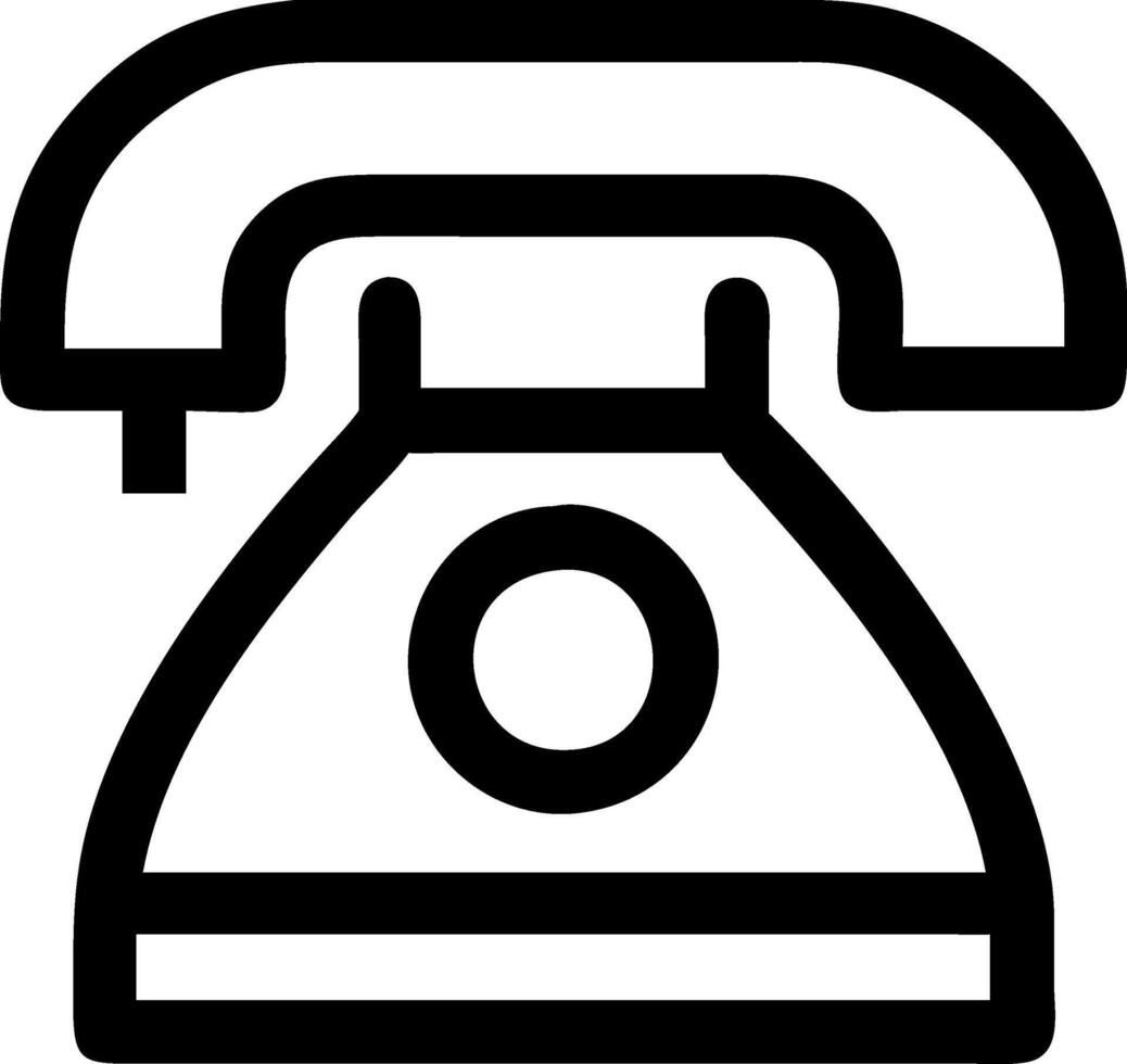 Antique Telephone with Brass Details vector