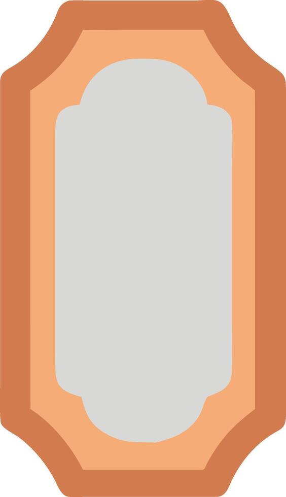 Weathered Antique Mirror with Patina vector