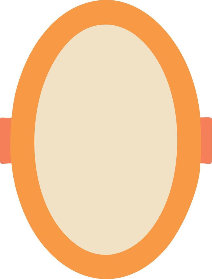 Elegant Vintage Mirror with Carved Details vector