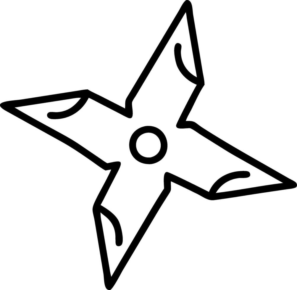 Stylish and Functional Ninja Star Concept vector