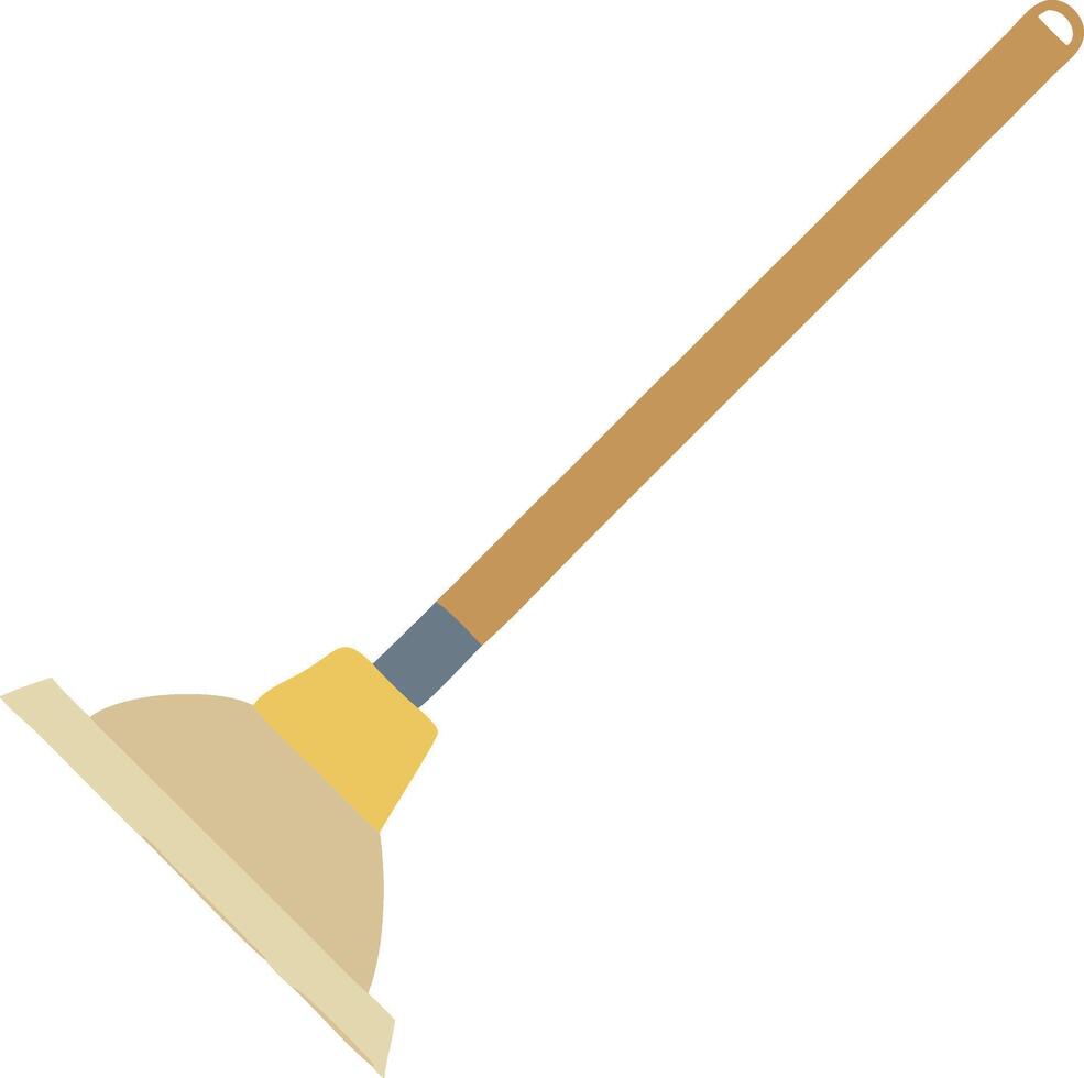 Minimalist Mop Design for Home Use vector