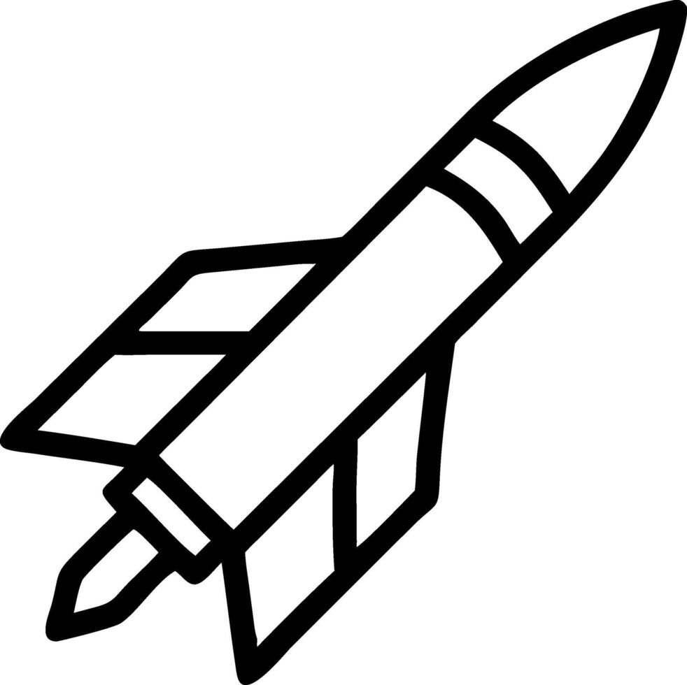 Compact and Powerful Missile Model vector