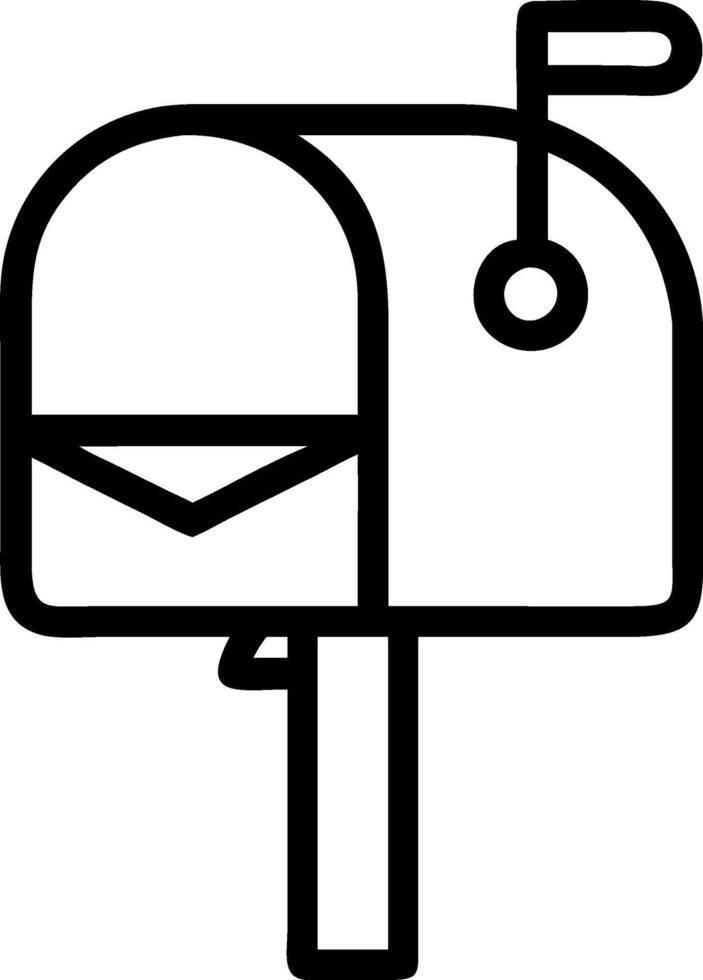 Sleek and Stylish Mailbox Design vector