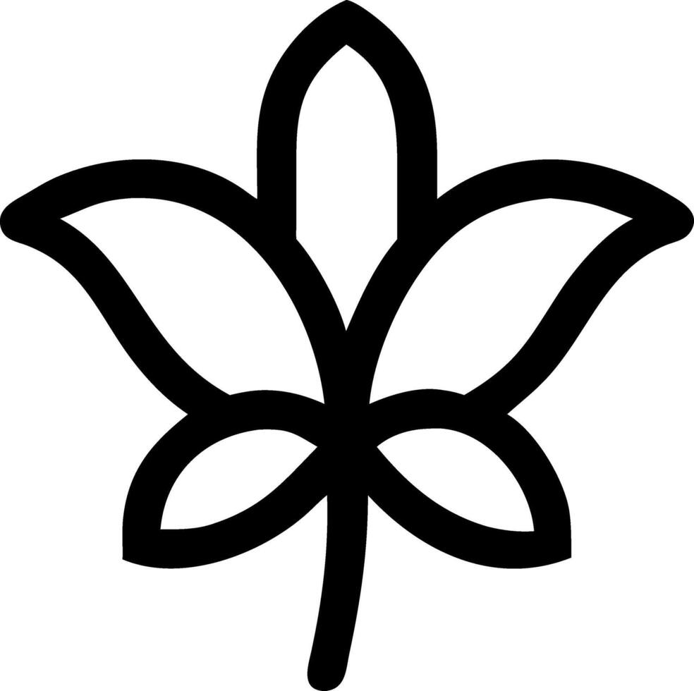 Modern Lily Flower Design vector