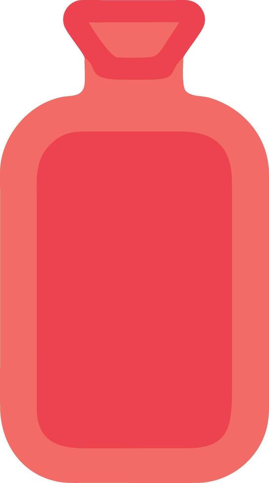 Minimalist Hot Water Bottle Icon Design vector