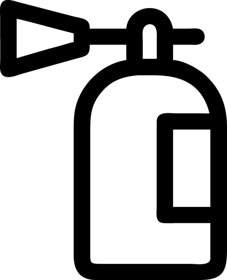 Emergency Fire Extinguisher with Detailed Features vector