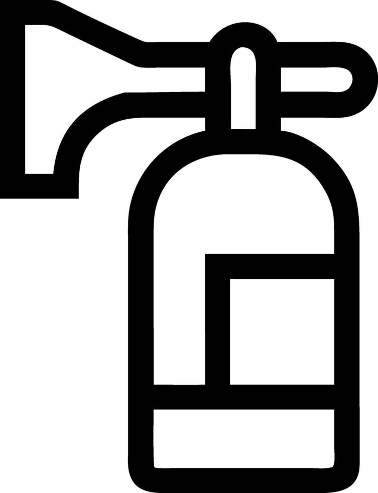 Simple and Stylish Fire Extinguisher Drawing vector