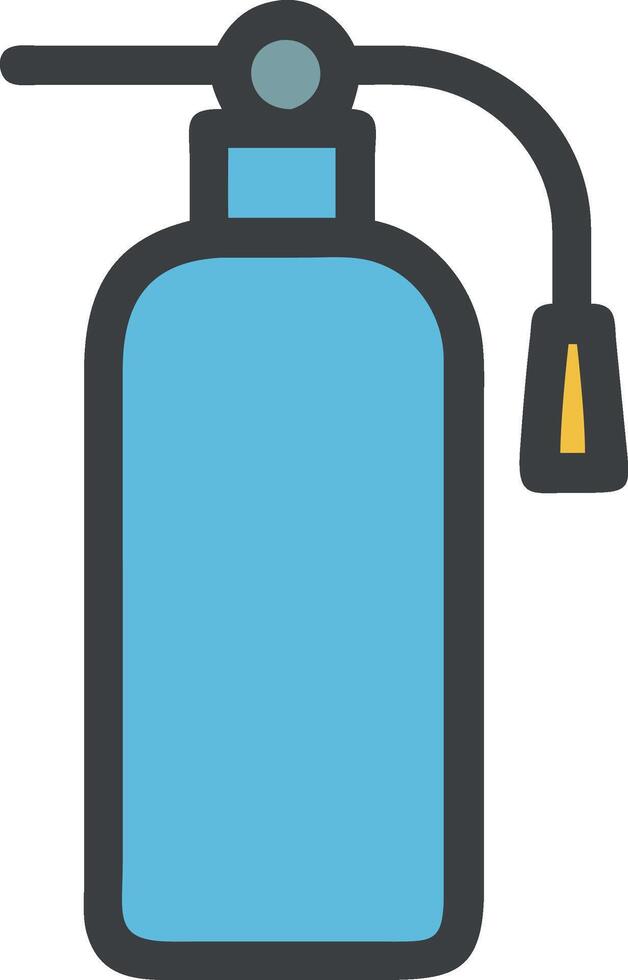 Minimalist Fire Extinguisher Icon Design vector