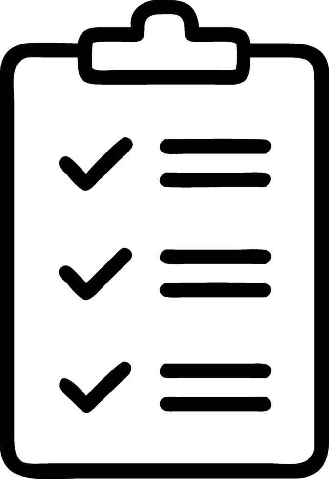 Abstract Concept of a Check-List Design vector