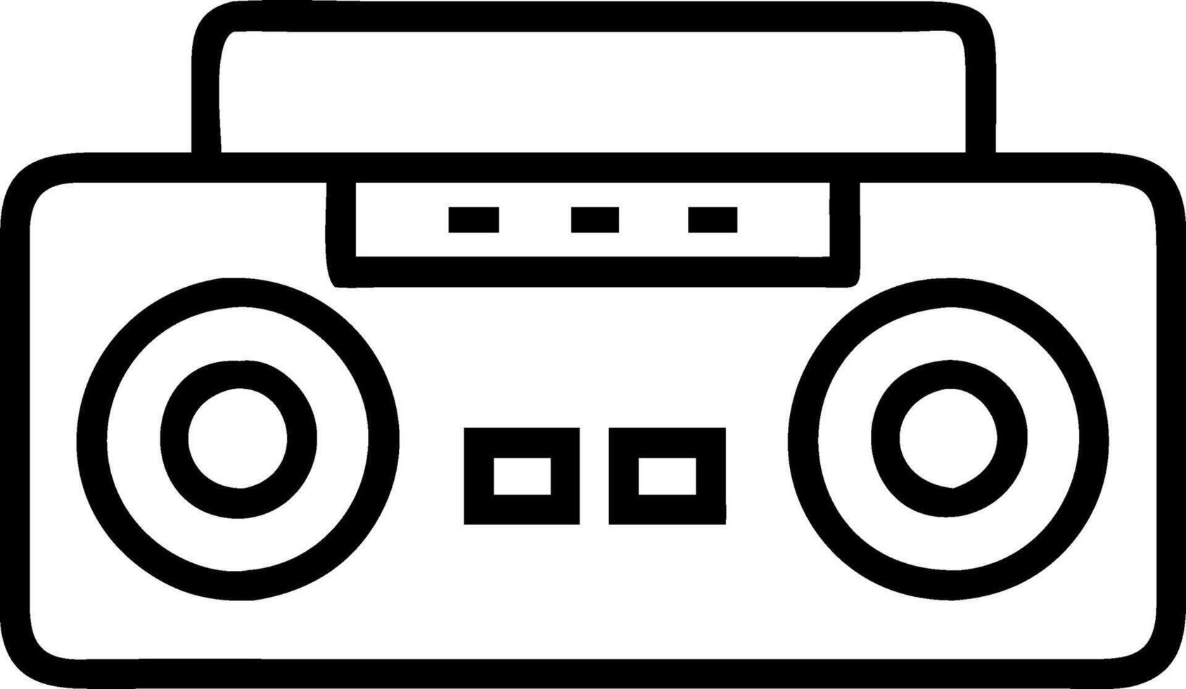 Minimalist Cassette Player Concept vector