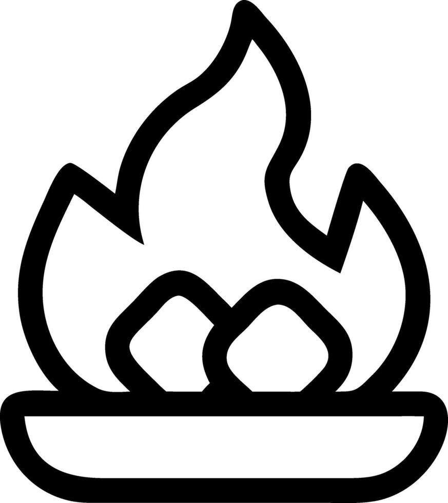 Steaming Red Coals Artwork vector
