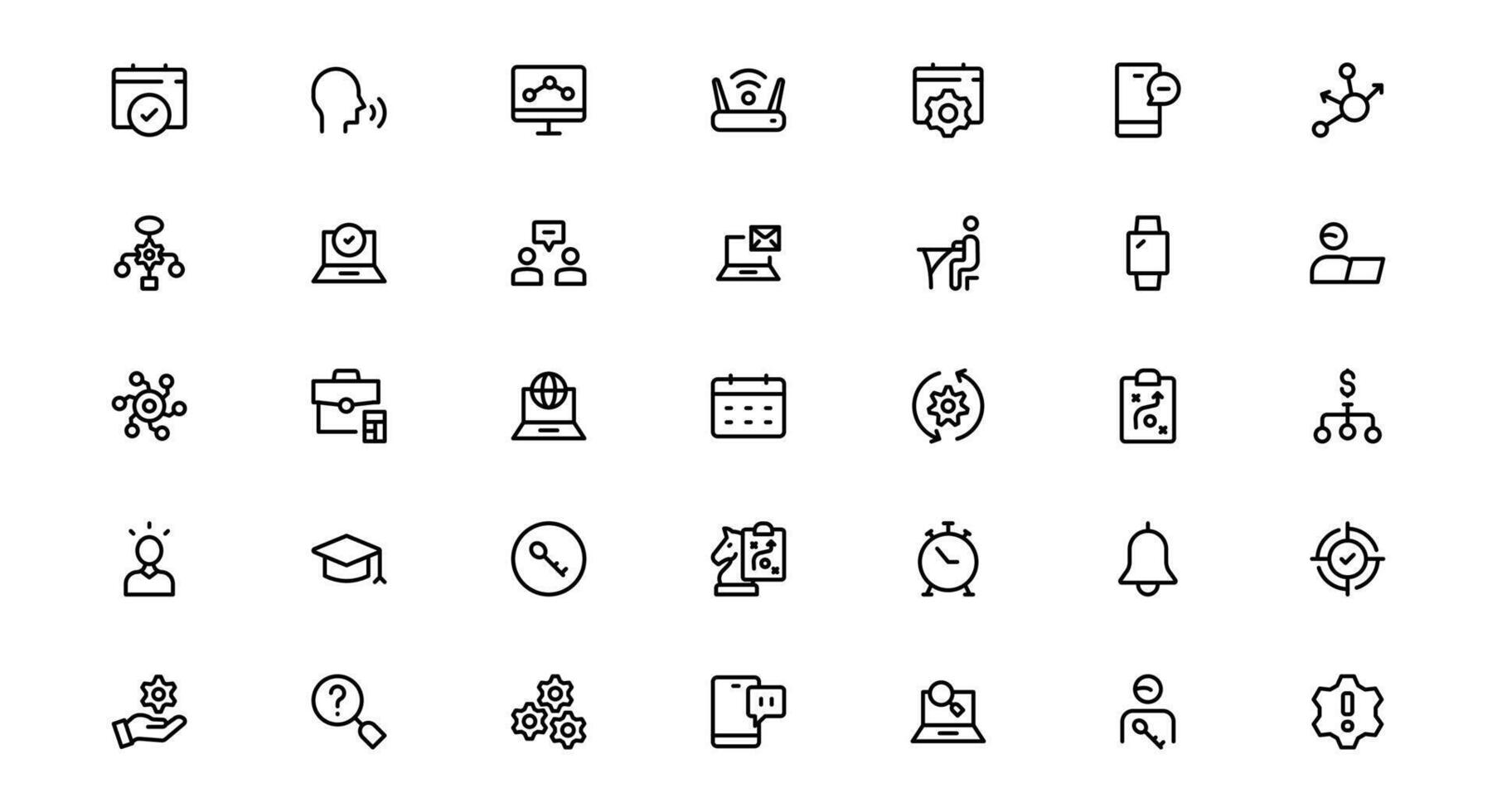 Ultimate Tech and Development Symbols Set. Minimal, for Professionals vector