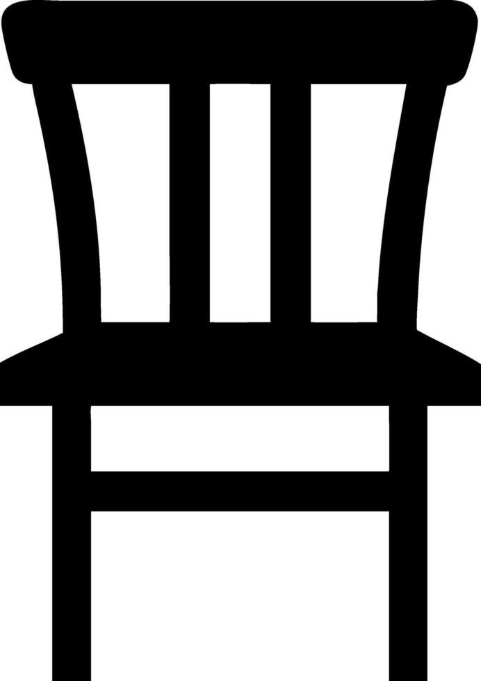Rustic Wooden Chair Style vector