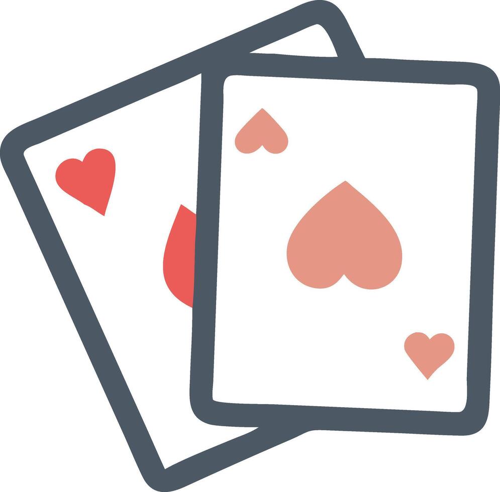 Bold Run of Cards Concept vector
