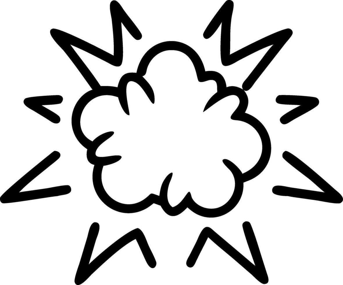 Creative Explosion Concept Artwork vector