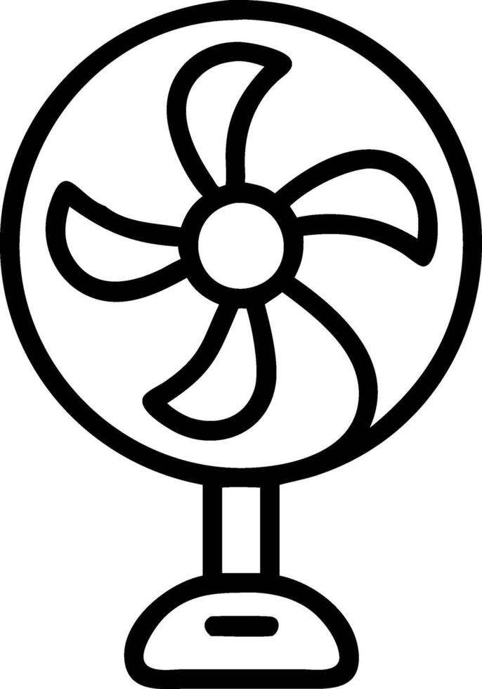 Minimalist Desktop Fan Concept Design vector