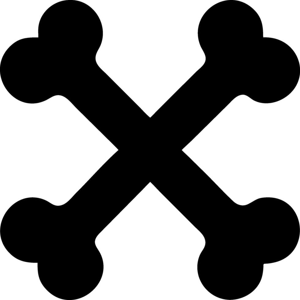 Creative Cross Bones Concept Design vector