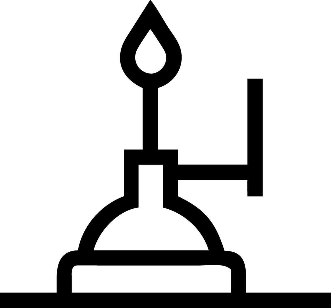 Watercolor Bunsen Burner Painting vector