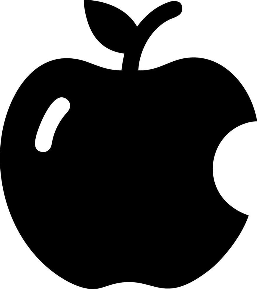Creative Bitten Apple Concept Artwork vector