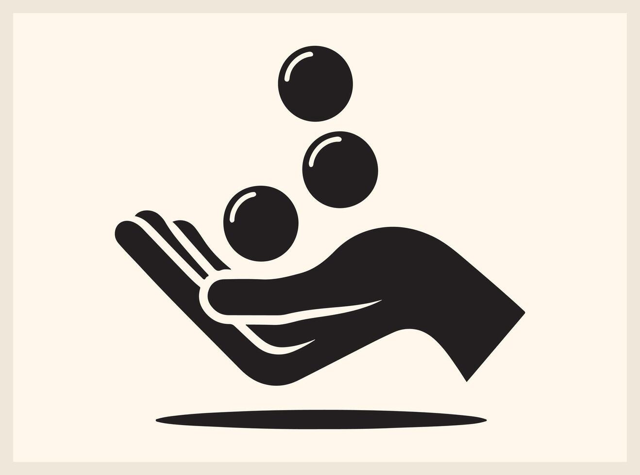 Striking Hand Holding Coin for Currency and Profit Concepts vector