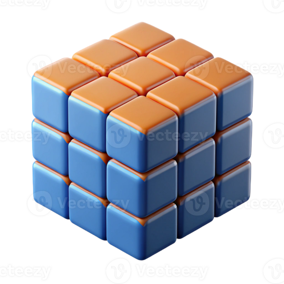 magnificent creative A Rubik's Cube, unsolved, original png