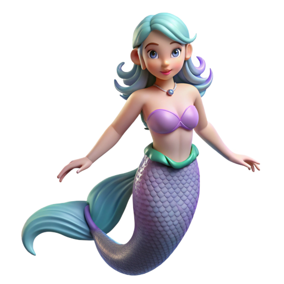 elegant creative Siren, enchanting mermaid-like creature, original png