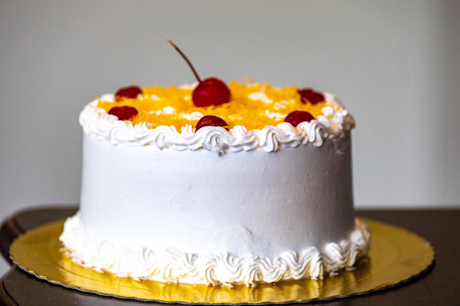 Classic Marta Rocha cake pie developed in honor of Miss Brazil made with egg thread, baba de moca, walnuts, cherry and dried plum 1 photo