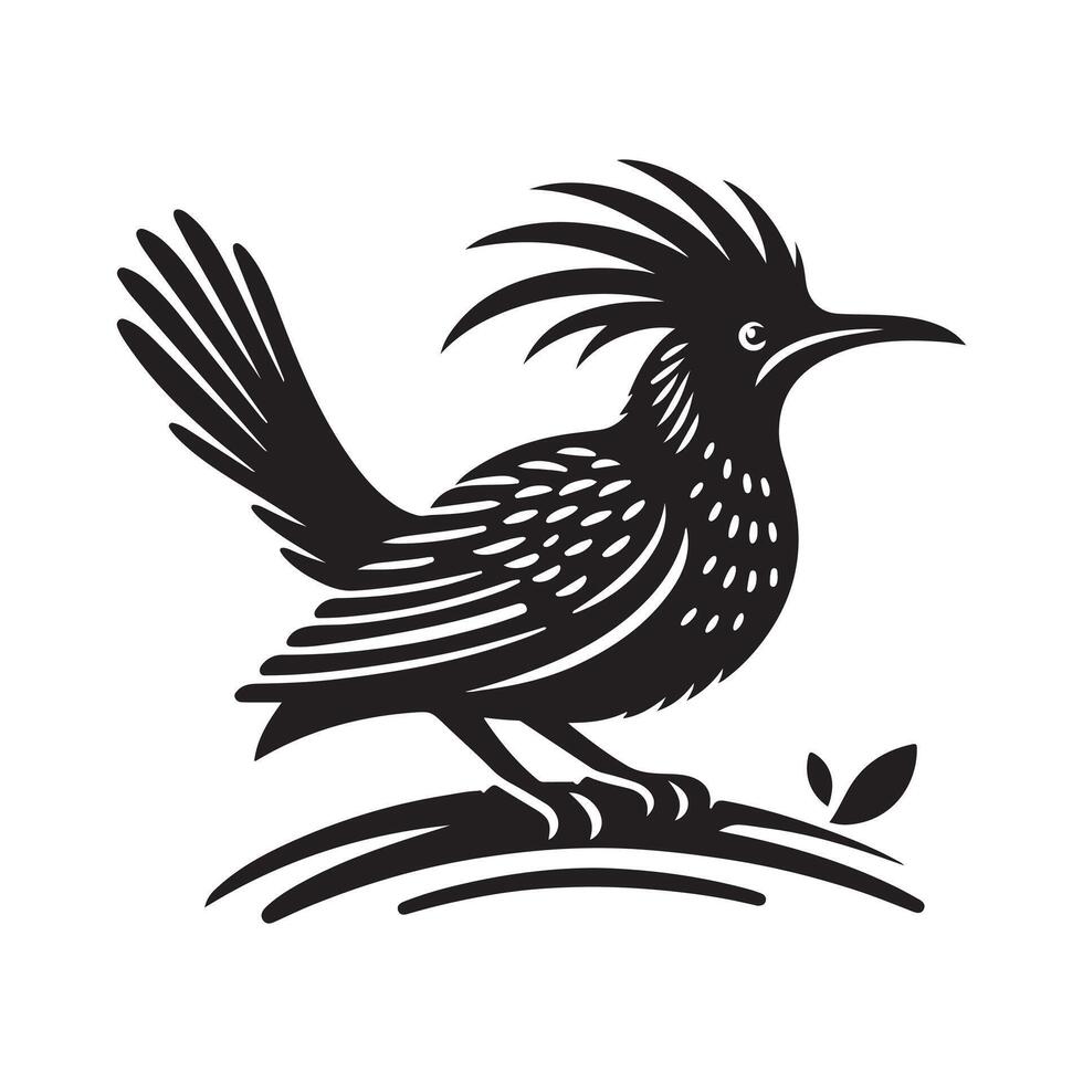 Superb Lyrebird Silhouette for Unique Branding vector