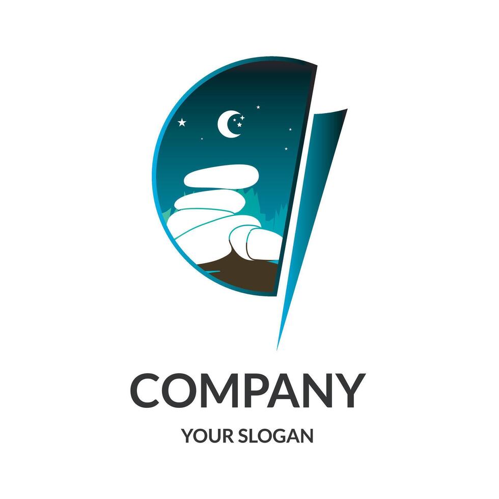 Stone Logo unique design vector