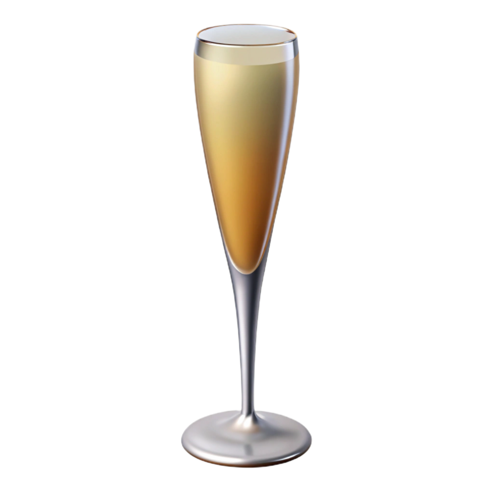 celebratecreative Champagne flute, tall anslender, delicate design, studio lighting, side view, isolateon transparent background,high-resolution product photography professional png