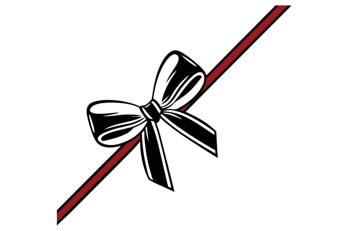 Elegant Gift Certificate with black Bow Ribbon Versatile Voucher Design vector