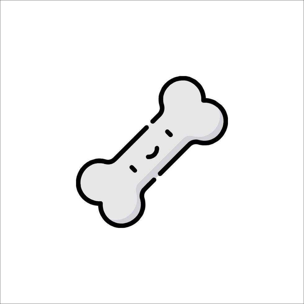 A dog bone icon on a white background vector