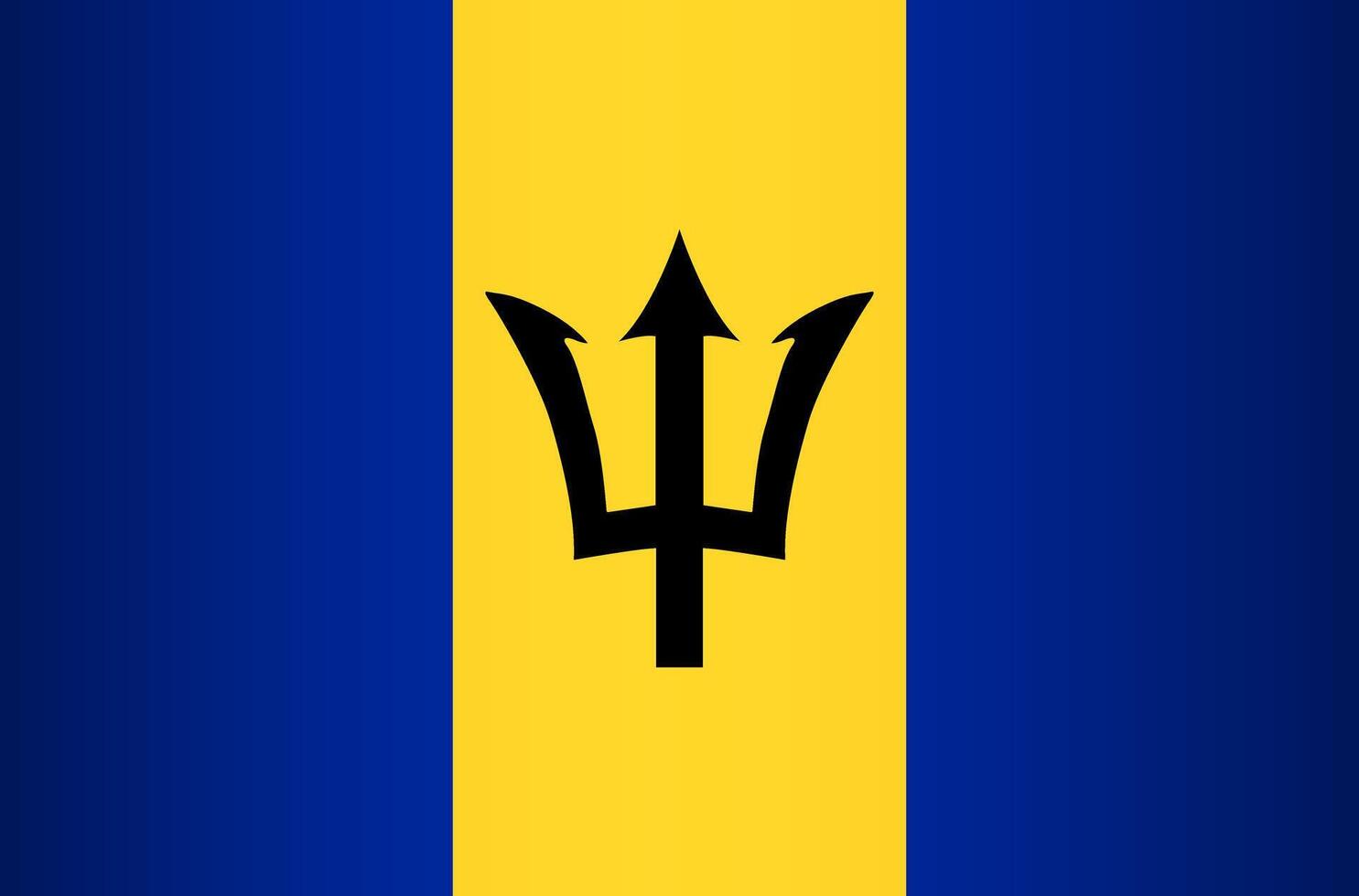 National Flag of Barbados vector