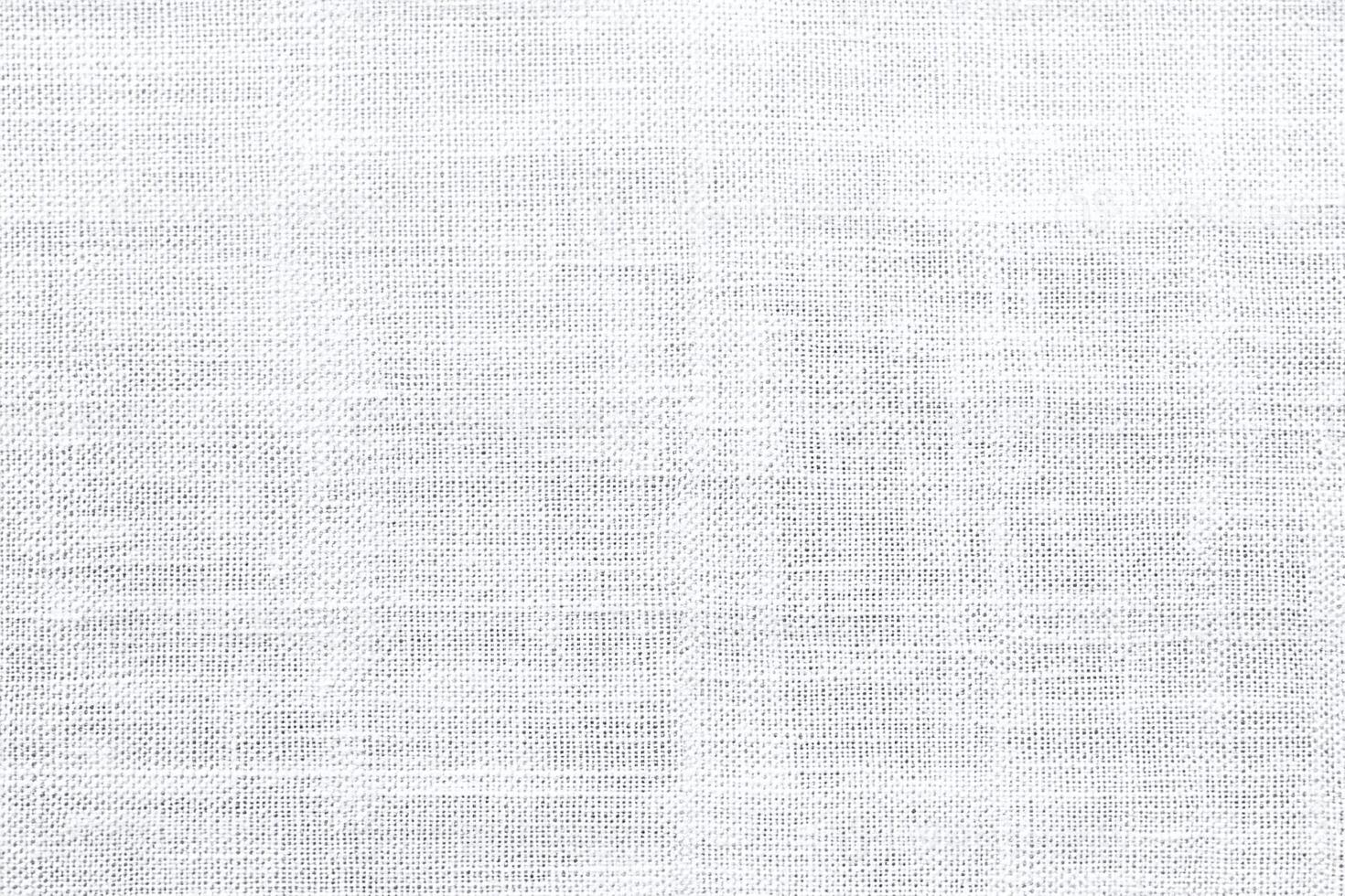 Square Closeup of White Textured Linen Fabric with Woven Pattern and Minimalist Background Design photo