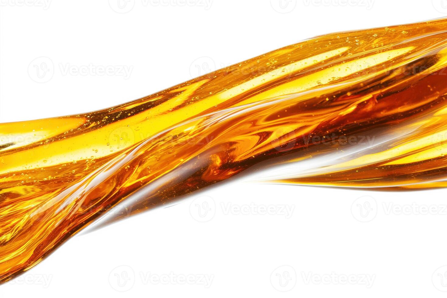 Liquid amber flows with shimmering light in a dynamic display photo