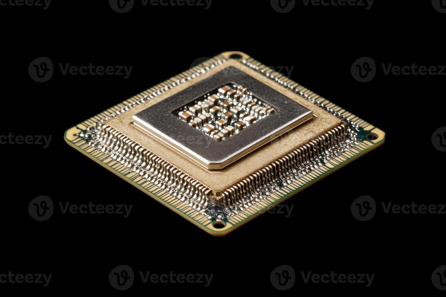 Advanced microprocessor on circuit board ready for integration photo