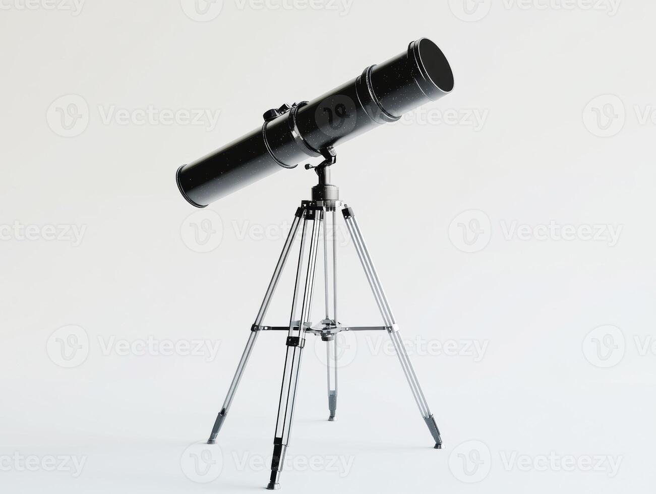 Stargazing telescope on a tripod for nighttime exploration photo
