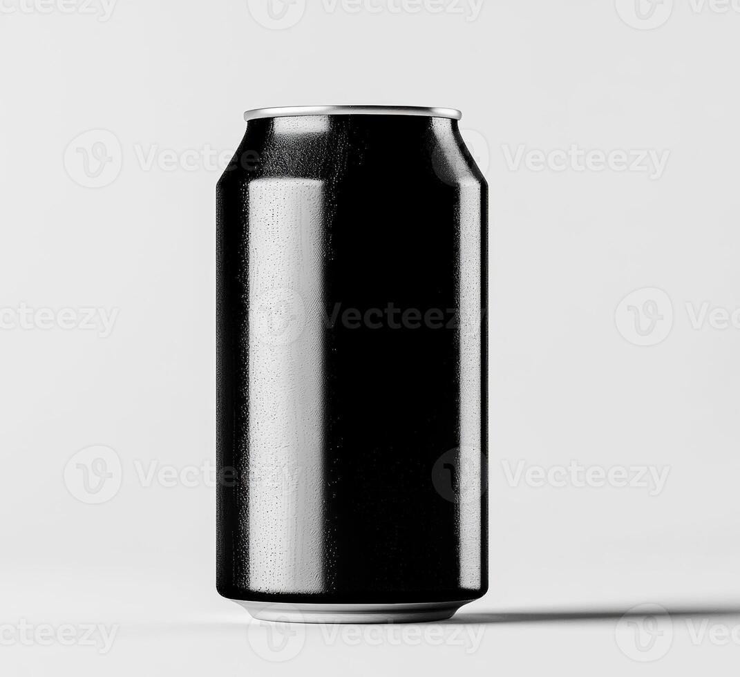 Simple can design for modern beverage branding display photo