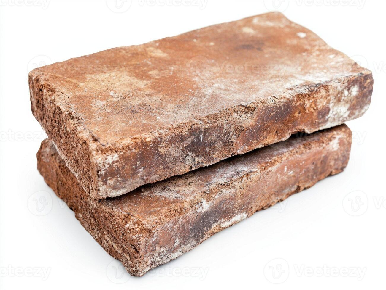 Stacked bricks ready for construction or DIY home projects photo