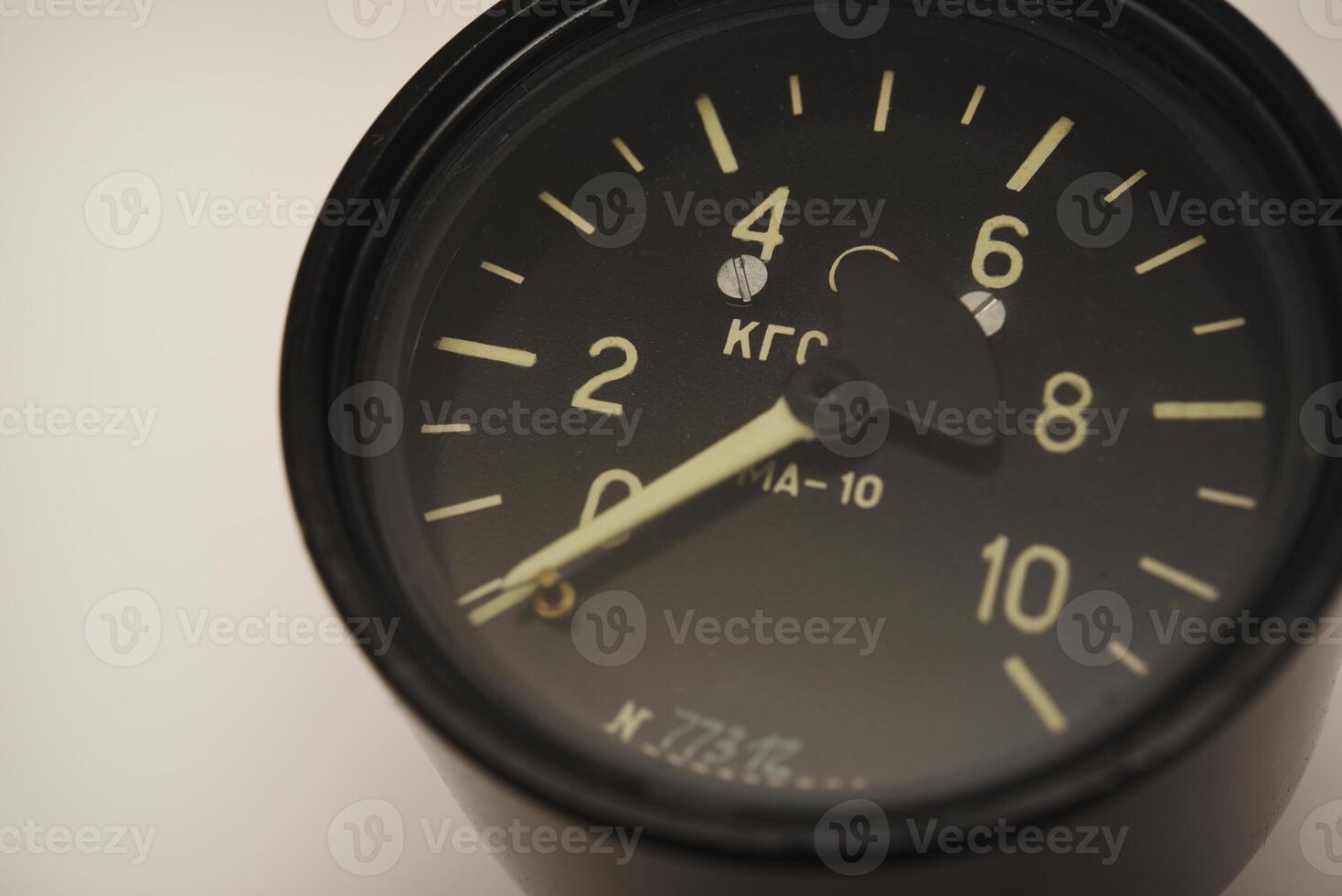 Measuring instrument. Pressure gauge. photo