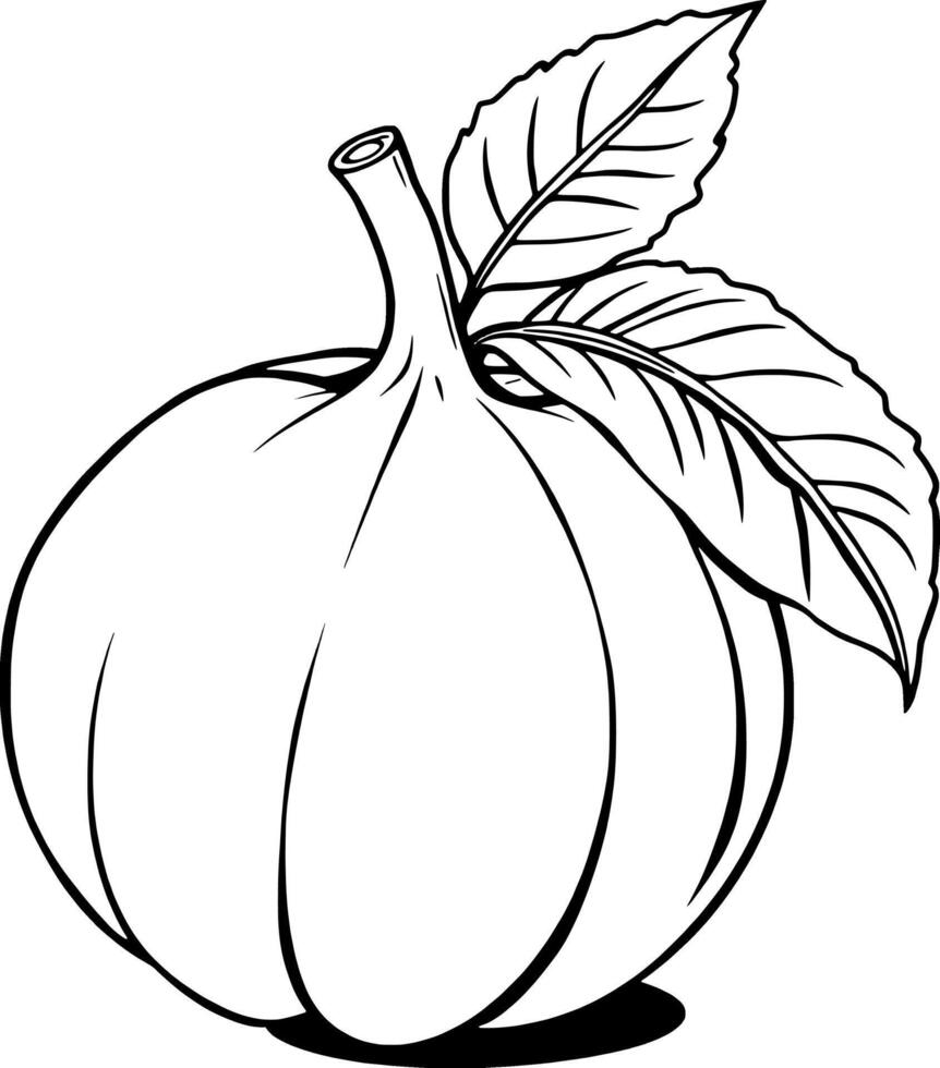 Single Bulb Of Fresh Garlic With Green Leaves Illustration vector