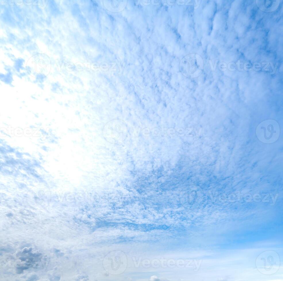 Clouds in the blue sky, Panoramic stage by light background during the summer day.1 photo
